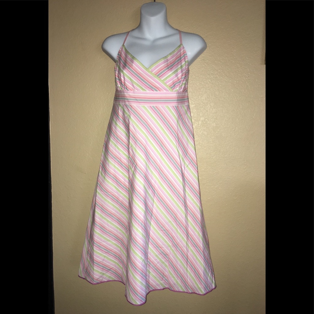 J. Crew sleeveless printed A-Line dress